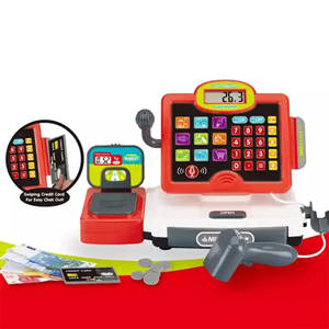 اسباب بازی صندوق فروشگاهی کودک قرمز supermarket cashier toys BSCI Five Star_اسباب بازی